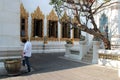 A lombre du temple (Wat Bowonniwet - Bangkok - ThaÃÂ¯lande)